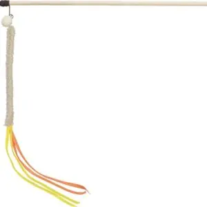 Trixie kattenhengel kunststof met pluche 40 cm – zonder catnip, 4 stuks - Afbeelding 1