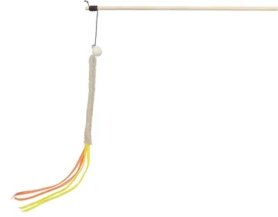 Trixie kattenhengel kunststof met pluche 40 cm – zonder catnip, 4 stuks - Afbeelding 2