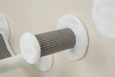 Trixie kattenklimset voor aan de muur wit/grijs – 4 klimelementen - Afbeelding 7