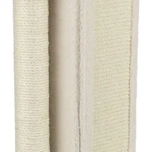 Trixie krabplank stam beige 15 x 15 x 50 cm – sisal, voor een muurhoek - Afbeelding 1