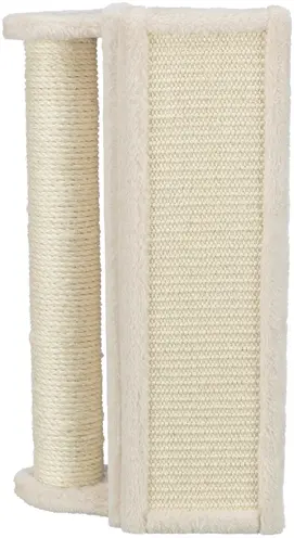 Trixie krabplank stam beige 15 x 15 x 50 cm – sisal, voor een muurhoek - Afbeelding 3