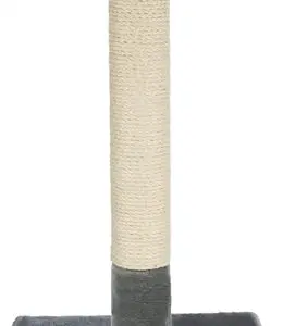 Trixie krabpaal Baena middengrijs 69 cm – sisal, met pluche ligplaats - Afbeelding 1