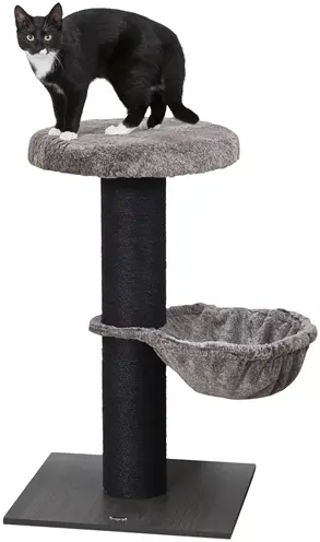 Trixie krabpaal Mauricio bruin 84 cm – jute, met pluche slaapzak - Afbeelding 2