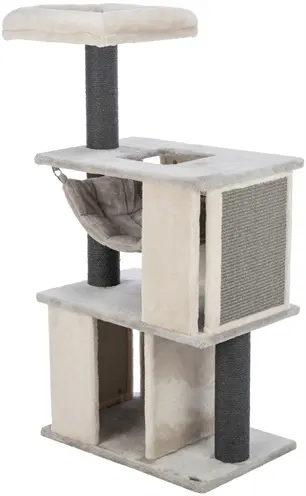 Trixie krabpaal Juliano grijs 115 cm – jute, met ligplekken en hangmat - Afbeelding 2