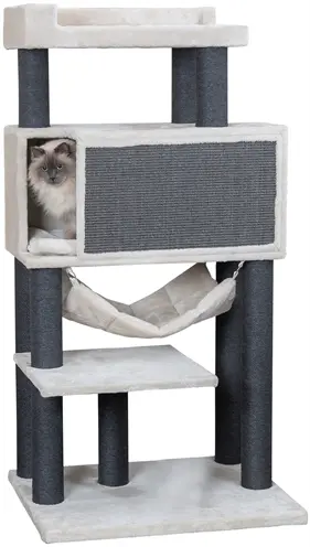 Trixie krabpaal Maciel grijs 155 cm – voor grote katten, jute en hangmat - Afbeelding 2