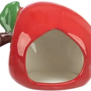 Trixie keramiekhuis Appel voor hamsters en muizen 13 x 10 cm – 4 stuks - Afbeelding 1