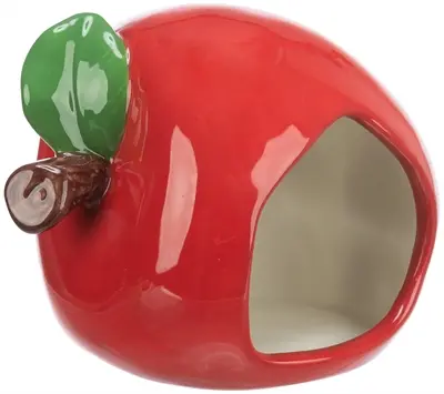 Trixie keramiekhuis Appel voor hamsters en muizen 13 x 10 cm – 4 stuks - Afbeelding 2