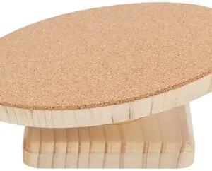 Trixie loopschijf hout en kurk 22 cm – fluisterstil, voor hamsters - Afbeelding 1