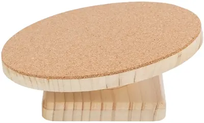 Trixie loopschijf hout en kurk 22 cm – fluisterstil, voor hamsters