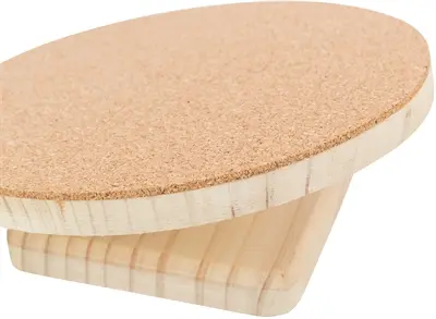 Trixie loopschijf hout en kurk 22 cm – fluisterstil, voor hamsters - Afbeelding 5
