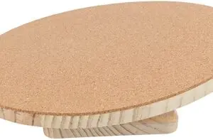 Trixie loopschijf hout en kurk 30 cm – fluisterstil, voor degoes - Afbeelding 1