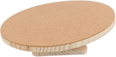 Trixie loopschijf hout en kurk 30 cm – fluisterstil, voor degoes