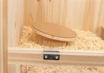 Trixie loopschijf hout en kurk 30 cm – fluisterstil, voor degoes - Afbeelding 6