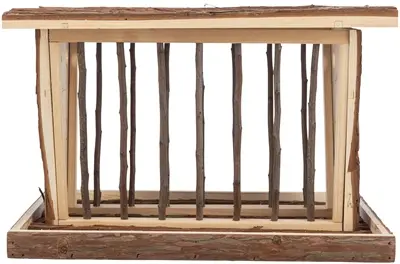 Trixie hooiruif met bodem en deksel schorshout 40 x 30 x 22 cm - Afbeelding 4