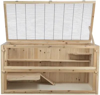 Trixie knaagdierenverblijf hout 115 x 60 x 60 cm – muizen en hamsters - Afbeelding 2