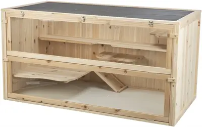 Trixie knaagdierenverblijf hout 115 x 60 x 60 cm – muizen en hamsters