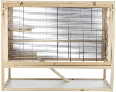 Trixie knaagdierenverblijf muizen hout 100 x 50 x 80 cm – met tralies - Afbeelding 2