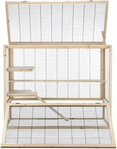 Trixie knaagdierenverblijf muizen hout 100 x 50 x 80 cm – met tralies - Afbeelding 4
