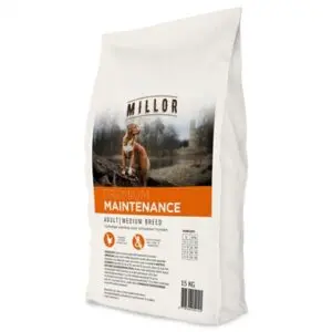 Millor hondenvoer Extruded Adult Maintenance Medium Breed 15 kg – gevogelte - Afbeelding 1
