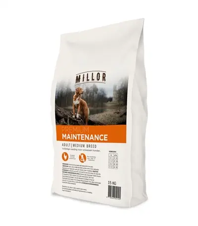 Millor hondenvoer Extruded Adult Maintenance Medium Breed 15 kg – gevogelte