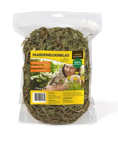 Utopia paardenbloemblad 750 g – voor konijnen en knaagdieren