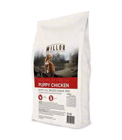 Millor hondenvoer Puppy kip 15 kg – graanvrij