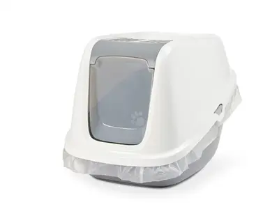 Savic kattenbak Nestor Giant wit/lichtgrijs 76 x 56 x 55,5 cm - Afbeelding 4