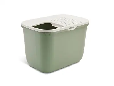 Savic kattenbak Hop In Botanical groen 58,5 x 39 x 39,5 cm