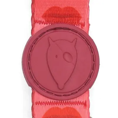 Morso hondenhalsband gerecycled Lipstick roze 37-58 x 2,5 cm - Afbeelding 8