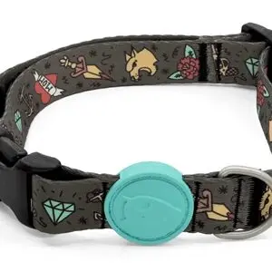 Morso hondenhalsband gerecycled Ink Tank groen 30-42 x 1,5 cm - Afbeelding 1