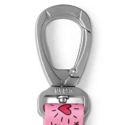 Morso hondenriem Sweet Tweet roze 120 x 1,5 cm – gerecycled, tot 6 kg - Afbeelding 8