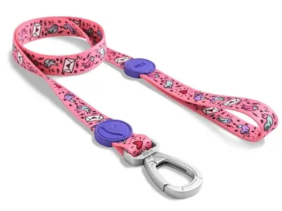 Morso hondenriem Sweet Tweet roze 120 x 1,5 cm – gerecycled, tot 20 kg - Afbeelding 5