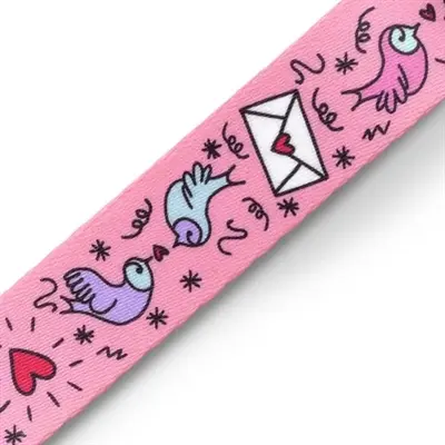 Morso hondenriem Sweet Tweet roze 120 x 1,5 cm – gerecycled, tot 20 kg - Afbeelding 6