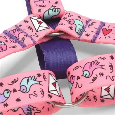 Morso hondentuig H-tuig Sweet Tweet roze 50-70 x 1,5 cm – gerecycled - Afbeelding 9
