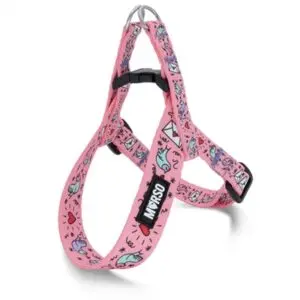 Morso mini hondentuig Sweet Tweet roze 24-32 x 1,5 cm – voor kleine honden - Afbeelding 1