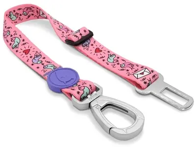 Morso autogordel hond Sweet Tweet roze 40-65 x 1,5 cm – tot 4 kg