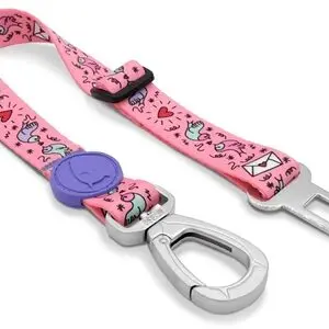 Morso autogordel hond Sweet Tweet roze 40-65 x 2,5 cm – tot 80 kg - Afbeelding 1