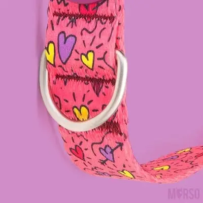 Morso hondenhalsband Pink Think roze 30-42 x 1,5 cm – gerecycled - Afbeelding 8