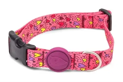 Morso hondenhalsband Pink Think roze 43-70 x 2,5 cm – gerecycled