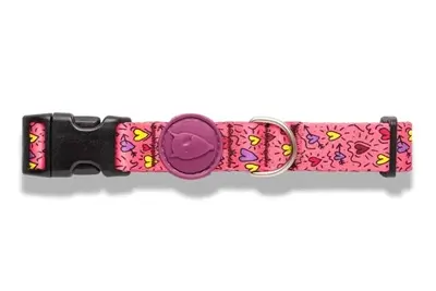 Morso hondenhalsband Pink Think roze 43-70 x 2,5 cm – gerecycled - Afbeelding 4