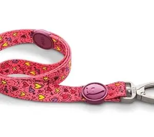 Morso hondenriem Pink Think roze 120 x 1,5 cm – gerecycled, tot 6 kg - Afbeelding 1