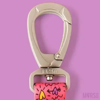 Morso hondenriem Pink Think roze 120 x 1,5 cm – gerecycled, tot 6 kg - Afbeelding 10