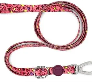 Morso hondenriem verstelbaar Pink Think roze 65-200 x 2,5 cm – tot 80 kg - Afbeelding 1