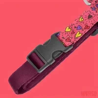 Morso hondentuig H-tuig Pink Think roze 50-70 x 1,5 cm – gerecycled - Afbeelding 9