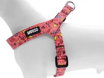 Morso mini hondentuig Pink Think roze 24-32 x 1,5 cm – voor kleine honden - Afbeelding 5