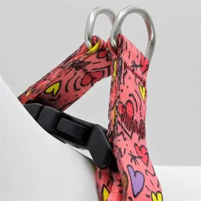 Morso mini hondentuig Pink Think roze 32-41 x 2,5 cm – voor kleine honden - Afbeelding 8