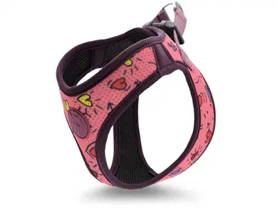 Morso hondentuig Body Mesh Pink Think roze 45-50 cm – gerecycled