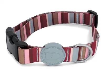 Morso hondenhalsband Skyline rood/roze 43-70 x 2,5 cm – gerecycled