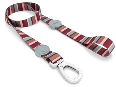 Morso hondenriem Skyline rood/roze 120 x 1,5 cm – gerecycled, tot 20 kg - Afbeelding 5