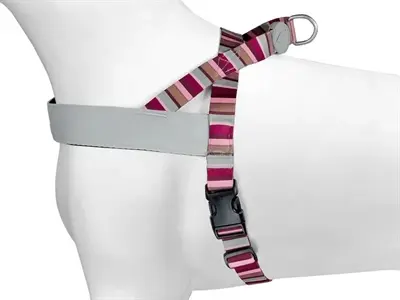 Morso hondentuig Norwegian Skyline rood/roze 41-56 x 38 cm – gerecycled - Afbeelding 4